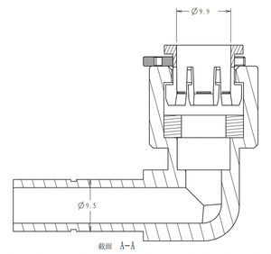 1/4 "hızlı bağlantı tüp parçaları POM L tarzı hızlı bağlantı için RO su saflaştırıcı - Product Image 4
