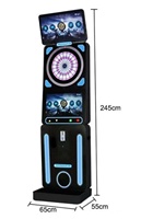 Nouvelle Machine de Fléchettes Électronique avec Écran Publicitaire, Équipement Sportif, Enregistrement des Scores, Jeu d'Arcade à Monnayeur en Métal