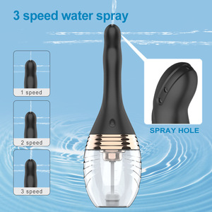 New Electric Water-Jet Vibrating Enema Device with 5-Hole <b>Spray</b> Anal <b>Cleaner</b> Adult Products ManufacturerFactory Direct Sales - Product Image 3