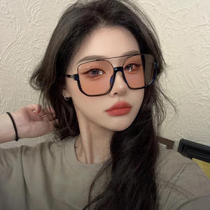 Güneş gözlüğü kadınlar yeni gözlük erkekler kore versiyonu gelgit güneş gözlüğü ince yıldız UV koruma ile - Product Image 3