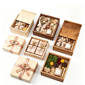 Caja de Regalo de Madera Rectangular con Tapa Acrílica, Hecha a Mano, para Almacenamiento de Manualidades y Uso General - Product Image 4