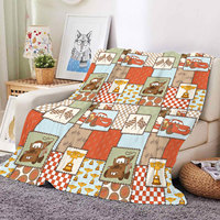 Nouvelle couverture à motif de personnage de dessin animé la plus vendue, couverture personnalisée en flanelle polaire pour lit, canapé, voyage, serviette de voyage