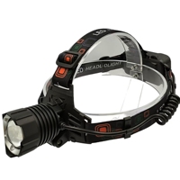 Lampe frontale rechargeable étanche JF, lampe frontale LED USB, pour la chasse, le camping, la pêche