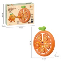 Machine de jeu de boxe électronique murale en plastique à motif de fruits, jouet d'entraînement sportif intelligent pour enfants à domicile, cadeau pour enfants