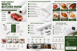 Rouleau de papier boucher de qualité alimentaire pour l'emballage de la viande et les emballages de barbecue - Product Image 6