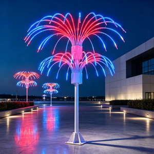 Christmas <b>Light</b> Displays Gain a Modern Twist with Radiating Firework <b>Trees</b> for Malls Parks and Public Event Plazas - Product Image 1