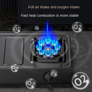 Nouveau Design 0.45mm Épaisseur Tôle Laminée À Froid Surface Appareil De Cuisine 2 Brûleurs Cuisinière À Gaz Cuisinière À Gaz Gris Table Top Cooktops - Product Image 2