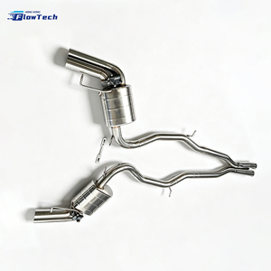ระบบท่อไอเสียแบบ Catback วาล์วควบคุมประสิทธิภาพสูง สำหรับรถยนต์ Mercedes S63 Coupe C217 W222 M177 4.0T V8 ผลิตจากสแตนเลส 304 - Product Image 2