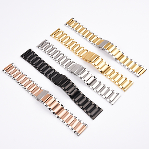Keepwin Bracelet de montre en acier inoxydable ajustable en métal pour Samsung <span class=keywords><strong>Huawei</strong></span> 20mm 22mm - Product Image 2