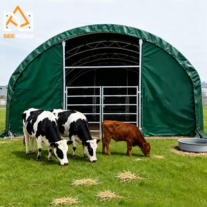 Structure économique et facile à installer pour écurie extérieure en acier galvanisé, boxes pour <span class=keywords><strong>chevaux</strong></span>, abri <span class=keywords><strong>mobile</strong></span> pour <span class=keywords><strong>chevaux</strong></span> avec toit - Product Image 2