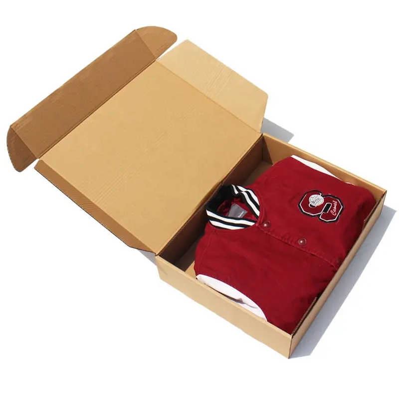 A4 आकार मेलर बॉक्स शिपिंग गत्ते का डिब्बा कस्टम लोगो गर्म मुद्रांकन वस्त्र दुपट्टा पहनता पैकेजिंग मेलिंग बॉक्स