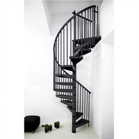 Escalier en colimaçon flottant Escalier en colimaçon industriel Escalier en colimaçon d'intérieur pour appartement