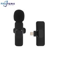 K9 Wireless Lavalier Microphone Studio Gaming pour iPhone PC ordinateur professionnel micro diffusion en direct téléphone Mobile PK M21