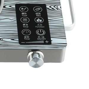 Estufa de vidrio inteligente cuadrada con temporizador y aislamiento, quemador único, manual, portátil, para el hogar, para freír y cocinar con alta potencia - Product Image 3