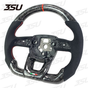 Pour <span class=keywords><strong>Lamborghini</strong></span> Gallardo URUS Aventador Hurcan LP550 LP560 LP570 Audi Q5 Sport cuir forgé volant en Fiber de carbone - Product Image 2
