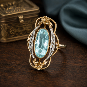 Anello con Design Floreale Traforato Stile Vintage per Donne - Product Image 4