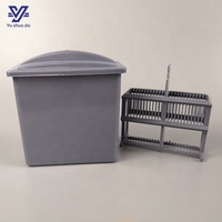 24-Piece Professional Microscope Slide Staining Rack with Plastic/Jar 25mm Diameter PP & PC Material