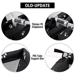 Cage de transport pour petit animal de compagnie Siège <span class=keywords><strong>rehausseur</strong></span> de <span class=keywords><strong>voiture</strong></span> en cuir Oxford Respirant Pliant Doux Lavable Sac de voyage pour chiens et chats - Product Image 6