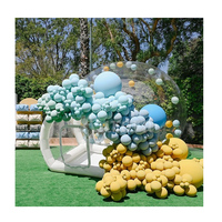 Dôme à bulles gonflable portable rose 6m pour anniversaire d'enfants, balles gonflables, balles de jeu, camping igloo, centre commercial