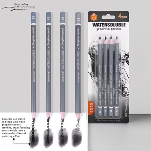Set di Matite per Schizzi in Grafite Keep Smiling, Matite per Sfumature in Scala di Grigi, Set Professionale per Artisti - Product Image 1