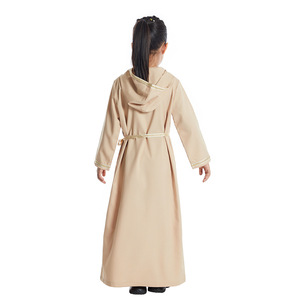 <span class=keywords><strong>Abbigliamento</strong></span> Islamico alla Moda, Abito Lungo con Cappuccio e Lacci per Bambine, Abaya Musulmana per Ragazze - Product Image 5
