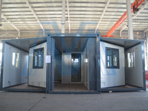 منزل حاويات قابل للطي بهيكل فولاذي، بيت صغير، منزل معياري، فيلا فاخرة بمقاسات 20، 30، 40 قدم - Product Image 2