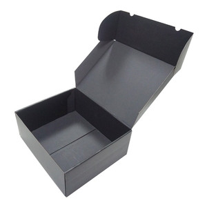 Packaging Box Custom Eco Friendly Color Printing Corrugated Carton Black Paper Packaging Shipping Box