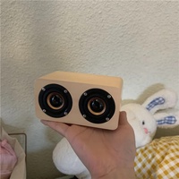 Altavoces Inalámbricos K5A de Bambú con Doble Altavoz y Subwoofer Magnético