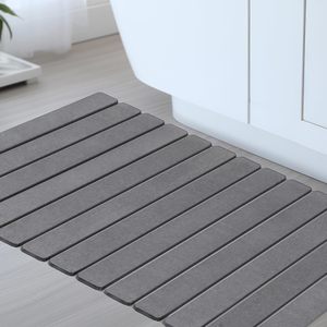 Tapis de bain absorbant à séchage rapide en terre de diatomée, pliable, antidérapant, moderne, écologique, 30x40cm/40x60cm, pour cuisine et salle de bain - Product Image 1