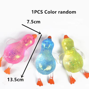 Juguete Antiestrés de Pato Aurora de Maltosa Suave, Juguete de Descompresión Elástico y Colorido para Adultos y Niños - Product Image 1