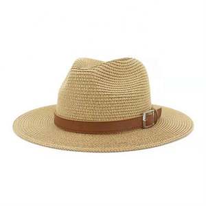 Personalizado Unisex verano al aire libre playa Sunbonnet sombrero de paja sombrero de pescador protector solar sombrero transpirable - Product Image 2