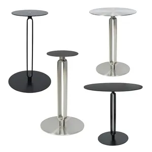 Commerciële Meubels Metalen Tafelpoten Custom Moderne Top Roestvrij Staal Einde/Zijkant/Koffie Eettafel Pied De Tafel En Metaal