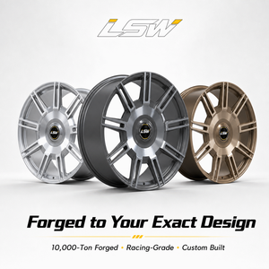 LS8048 20x9.0 5x114.3 Chrome Finished Alloy <b>Wheels</b> Split <b>Spoke</b> Rims Universal Fit - Product Image 5