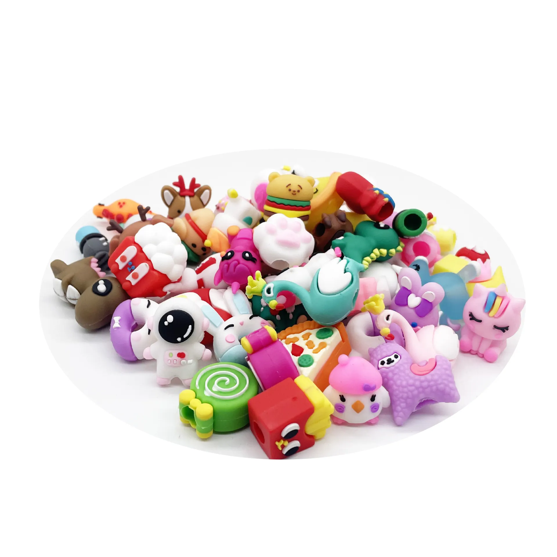 2023 Hot Item 3D Mini Cute Cartoon Capsule Toy Plastic PVC simulation of animal figures food accessories and other small toys