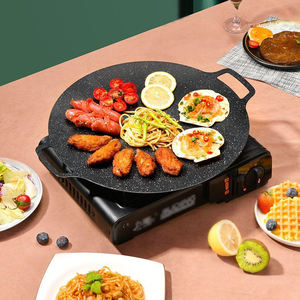 En gros Plaques de cuisson rondes coréennes antiadhésives en fonte pour barbecue extérieur - Product Image 4