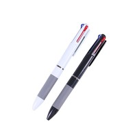 Nouveau stylo bille créatif à encre tricolore 0,7 mm en plastique, personnalisable avec LOGO, stylo publicitaire simple et élégant à pression
