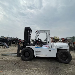 Montacargas TCM japonés usado de 10 toneladas a precio económico con motor diésel Isuzu 6BG1, pocas horas de uso, excelente estado, originalmente fabricado en Japón. - Product Image 1