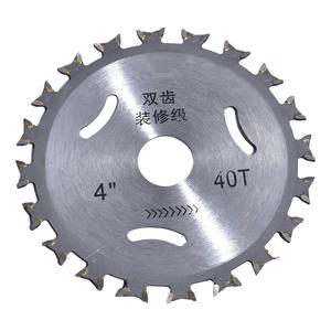 Cuchillas de sierra circular de carburo de doble filo de 4 pulgadas de venta directa de fábrica, cuchillas de corte de doble diente para carpintería y amoladora angular - Product Image 1