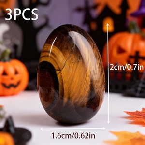 Œuf en œil de tigre de haute qualité, pierre précieuse polie, pour la guérison par le Reiki, la méditation, la décoration intérieure, porte-bonheur, vente en gros - Product Image 5