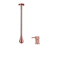 Top vente plafond goutte d'eau robinet robinets muraux plafond installer Long bec mat noir Rose or dissimuler bassin salle de bain robinet