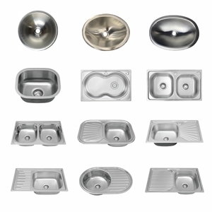 Lavabo de lavandería de baño pequeño 44*44cm 0,8mm fregadero de acero inoxidable para lavabo de lavado de manos lavabo de baño - Product Image 6