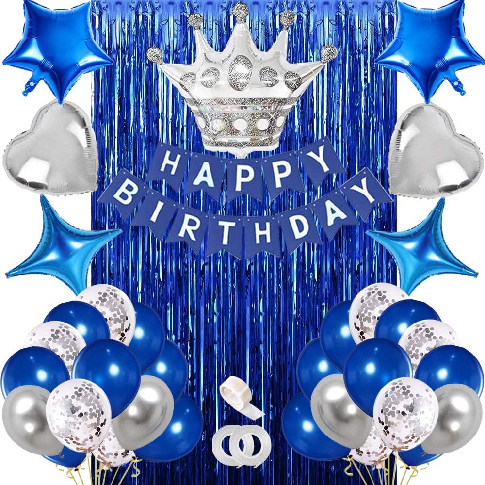 Striscione Buon Compleanno Blu