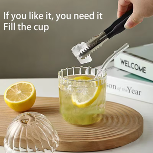 Bicchieri da Shot per Whisky con Bordo Dorato, Tazza da <span class=keywords><strong>Caffè</strong></span> <span class=keywords><strong>in</strong></span> <span class=keywords><strong>Vetro</strong></span> con Cannuccia, Bicchiere Trasparente - Product Image 2