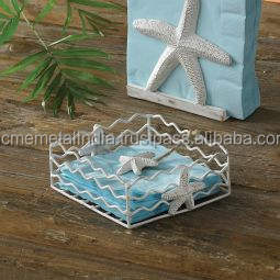 Metal Napkin Holder Unique Design Perfect for Home Kitchen Tabletop Decoration and Accessories <b>Red</b> Polished - Product Image 4