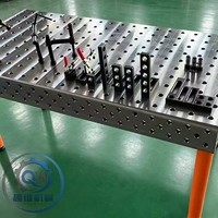 Plateforme de soudage modulaire 3D nitrurée anti-usure, table de travail à trous de positionnement flexibles pour la fabrication de structures métalliques en acier