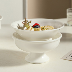Bol en céramique Japandi personnalisé pour régime alimentaire, dessert, crème glacée, assiette à fruits secs, bol haut pour la maison et l'hôtellerie - Product Image 4