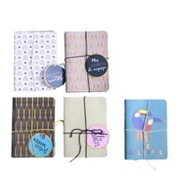 Maßgefertigtes Leder/PU/Papier/Stoff Notizbuch mit Rückstichbindung, Exquisites Taschenformat, Anpassbare Innenseiten für Tägliches Schul- und Studiengebrauch