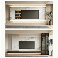 Plaque de marbre SPC ignifuge, imperméable et écologique pour la décoration d'hôtels, dalle UV au design moderne