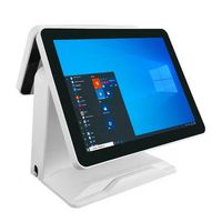 Venta Directa de Fábrica, Sistema POS con Pantalla Dual de 15.6 Pulgadas, Windows/Android, Todo en Uno, Punto de Venta, Caja Registradora para Comercio Minorista