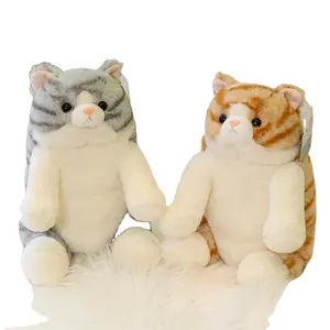 Fabrieksprijs Custom Schattig 26Cm-50Cm Kitten Zacht Knuffelkussen Pussycat Knuffels Knuffel Zacht Kutje Pluche Pop